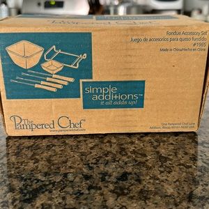 Pampered Chef Fondue accessory kit